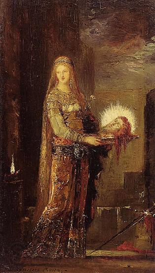 Gustave Moreau Salome Carrying the Head of John the Baptist on a Platter Norge oil painting art